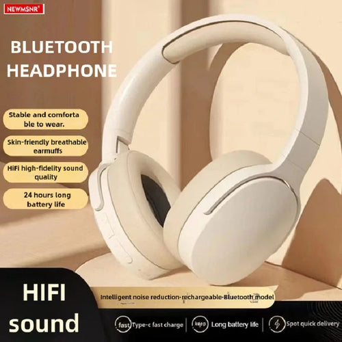 Bluetooth HD Headphones w/ Mic
