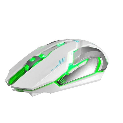 Ninja Dragon X7 Wireless Rechargeable Silent Gaming Mouse (Black & White)