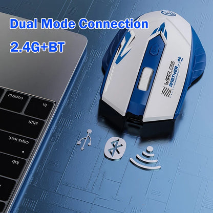 Dual-Mode 2.4GHz Wireless Mouse - Bluetooth 5.4