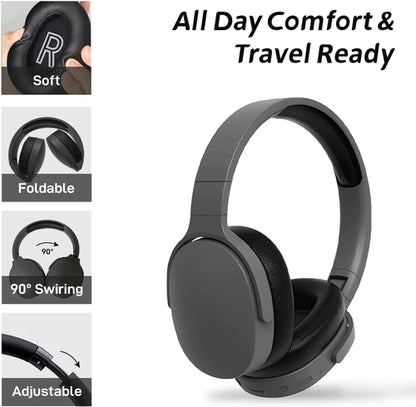 Bluetooth HD Headphones w/ Mic
