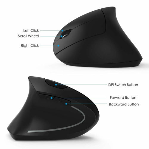 2.4GHz Wireless Ergonomic Vertical Mouse