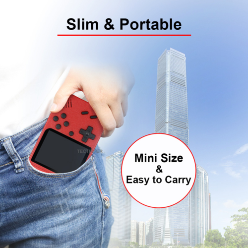 Retro Handheld Game Console - 400 Built-In Classic Games, 3.0" LCD Screen, TV Output & 2-Player Mode