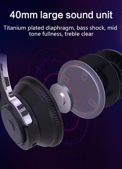 LED Bluetooth Headset w/ Mic