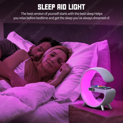 Smart Atmosphere Lamp, Speaker, Clock, & Charger