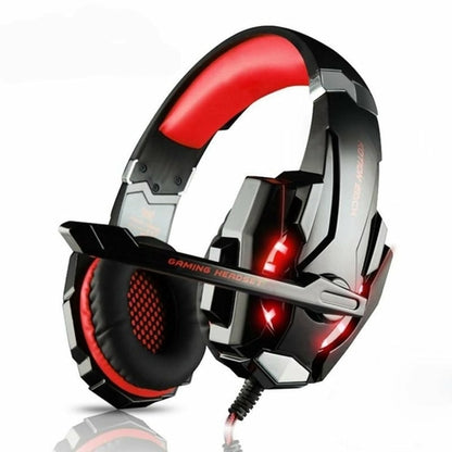 Ninja Dragons G9300 — Wired Gaming Headset w/ Microphone & LED Lighting (Black & Blue)
