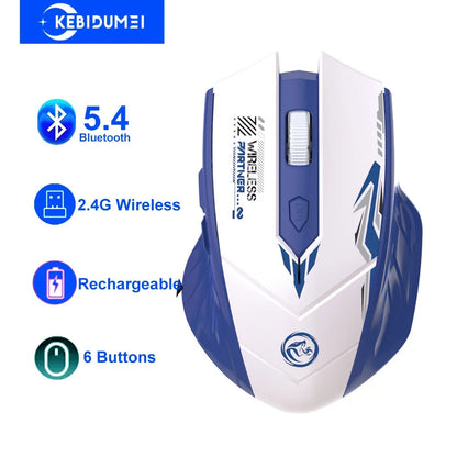 Dual-Mode 2.4GHz Wireless Mouse - Bluetooth 5.4