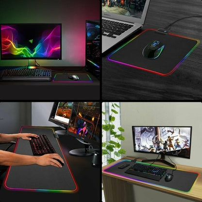 Ninja RGB Gaming Keyboard & Mouse Pad — Large Extended, 13 Lighting Modes, Anti-Slip Rubber Base (800 × 300mm)