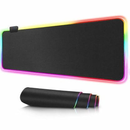Ninja RGB Gaming Keyboard & Mouse Pad — Large Extended, 13 Lighting Modes, Anti-Slip Rubber Base (800 × 300mm)