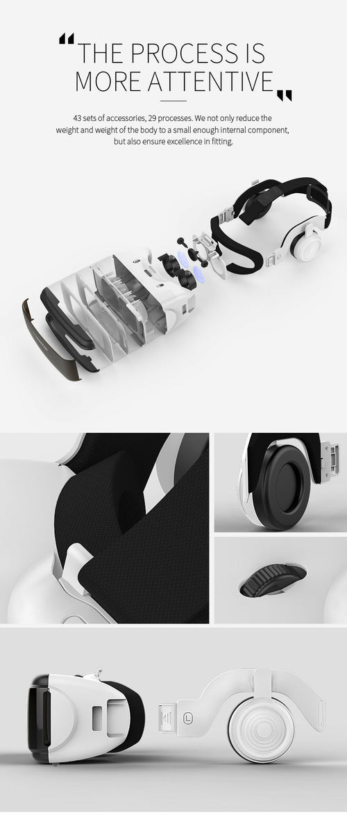 Magic G6 Smartphone VR Headset w/ Built-In Headphones
