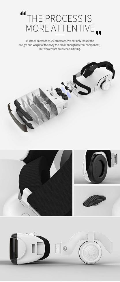 Magic G6 Smartphone VR Headset w/ Built-In Headphones