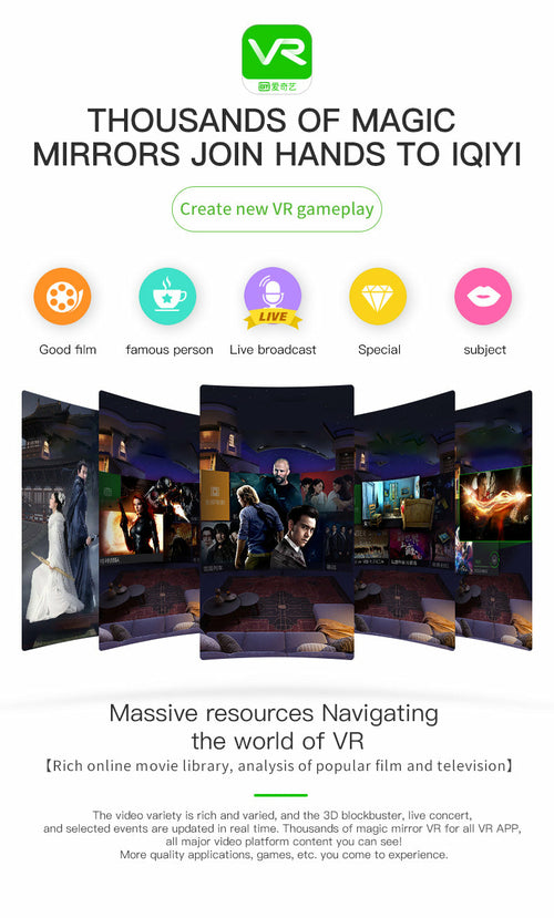 Magic G6 Smartphone VR Headset w/ Built-In Headphones
