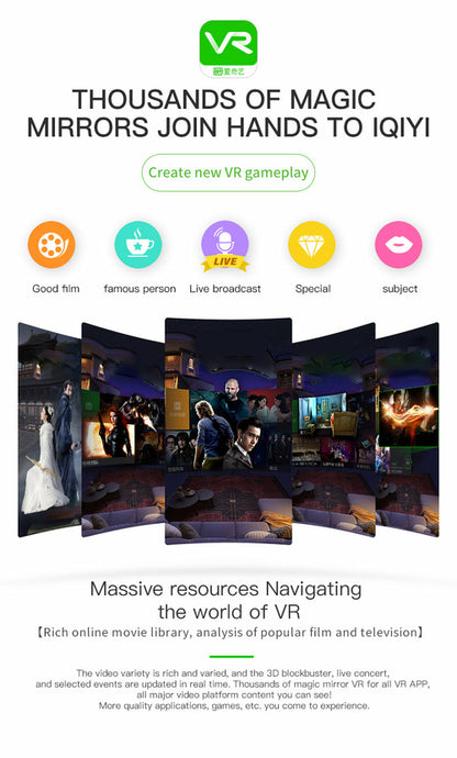 Magic G6 Smartphone VR Headset w/ Built-In Headphones