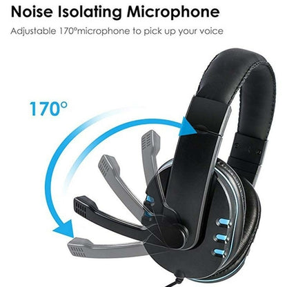 Dragon Space G3600 Wired Stereo Gaming Headset w/ Noise-Cancelling Microphone (Red & Blue)