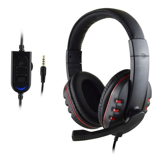 Dragon Space G3600 Wired Stereo Gaming Headset w/ Noise-Cancelling Microphone (Red & Blue)
