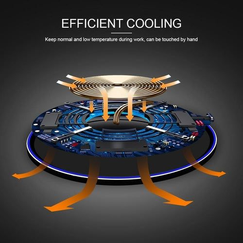 Dragon W9 30W Wireless Charging Pad — Ultra-Slim, USB-C, Qi Compatible